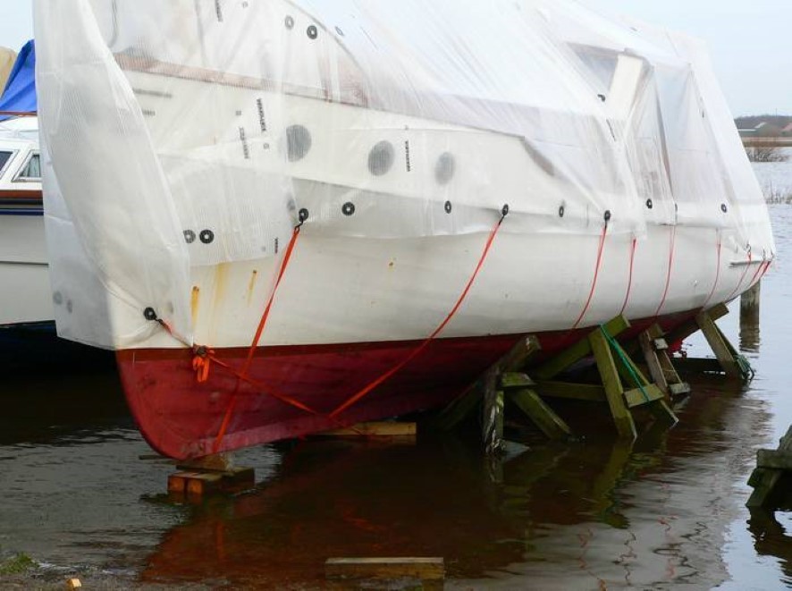 Selma III in water at the boat dock